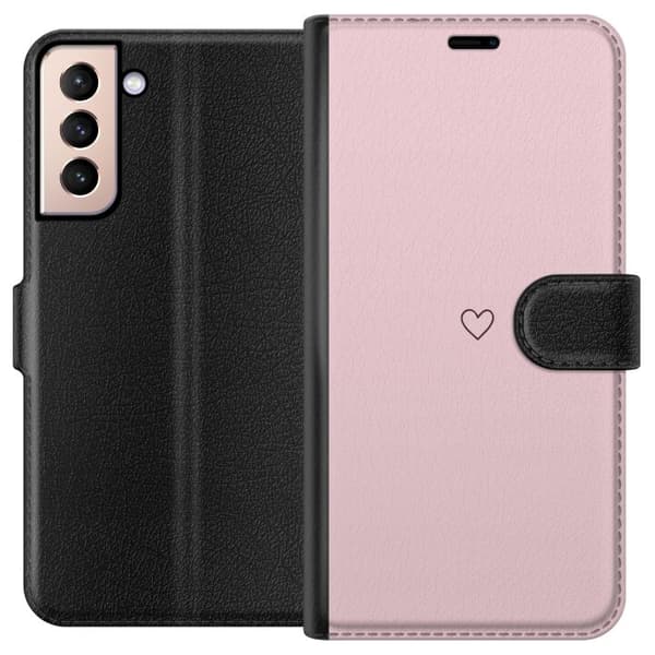 Plånboksfodral till Samsung Galaxy S21 med Litet Hjärta