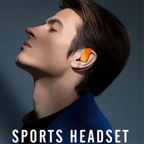TWS Trådlösa Hörlurar On-Ear Bluetooth T22 Orange