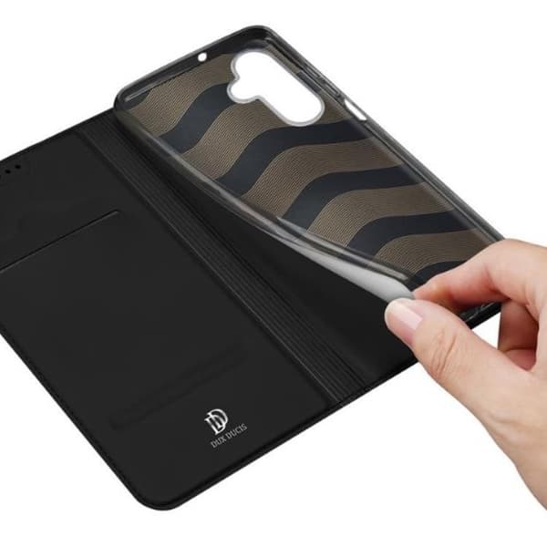 DUX DUCIS Skin Pro Galaxy A24 4G Pung Taske PU Læder - Sort Black