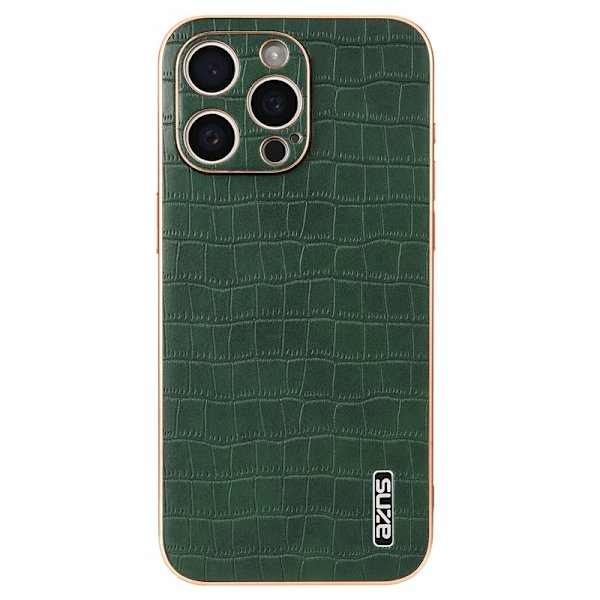 AZNS iPhone 14 Pro Max Plånboksfodral Konstläder - Grön