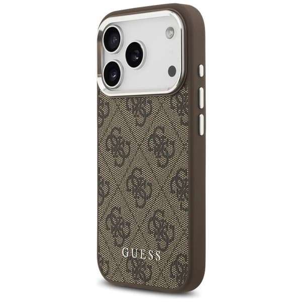 Guess Mobilskal till iPhone 17 Pro MagSafe 4G Classic Logo - Brun Brun