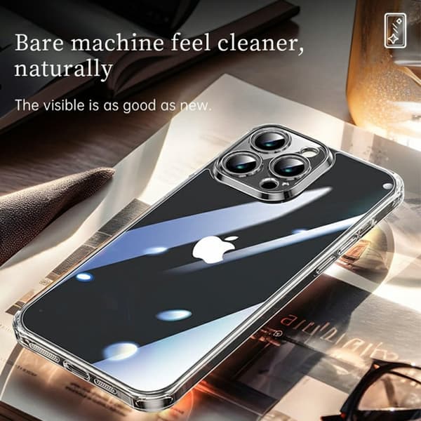 SULADA Mobilskal till iPhone 16 Pro TPU + Härdat Glas Stöttålig Transparent