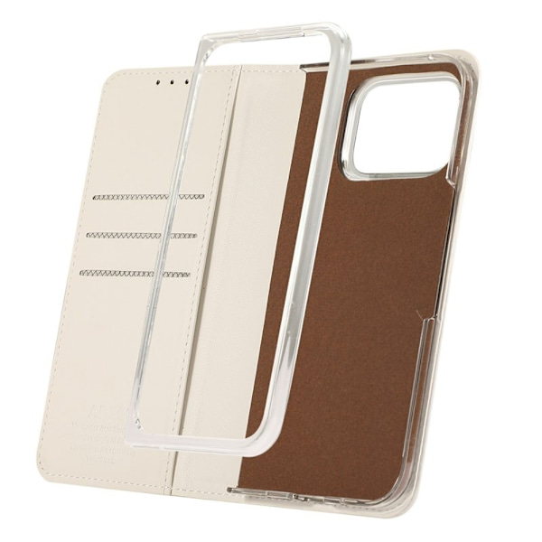 ABEEL Google Pixel 10 Pro Plånboksfodral RFID-Skydd Konstläder Flip Vit