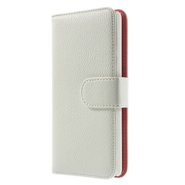 Lychee Embossed Plånboksfodral till LG G3 S - Vit Vit