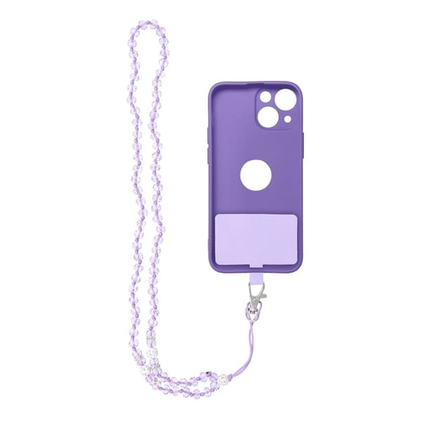 Crystal Diamond Telefon Vedhæng 74m - Lilla Lila