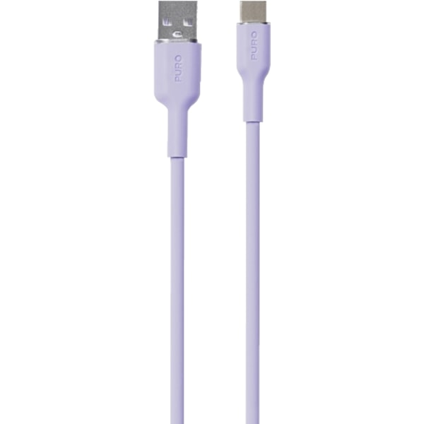 Puro USB-A Till USB-C Kabel 1.5 Icon Soft - lavender