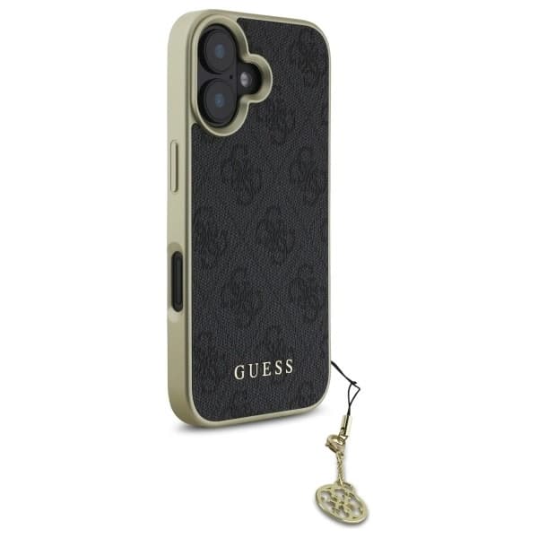 Guess Mobilskal till iPhone 16 Plus 4G Charms Collection - Svart Black