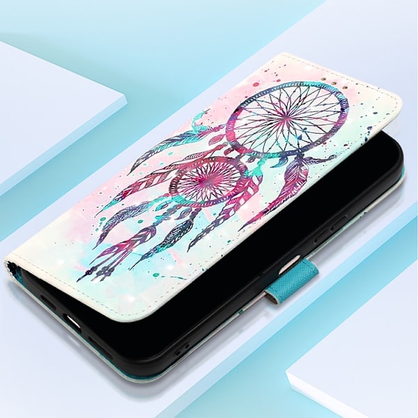 iPhone 17 Pro Plånboksfodral Printing Pattern Med Strap Flerfärgad