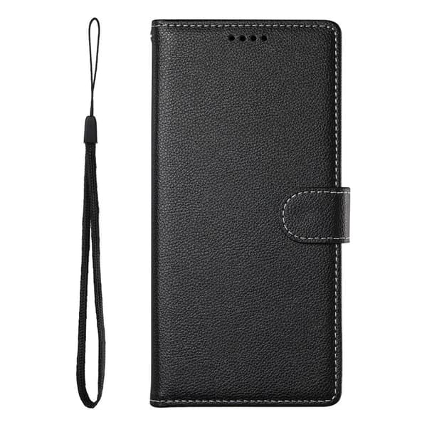 Plånboksfodral för Samsung Galaxy S26 Plus Magnetiskt Konstläder - Svart