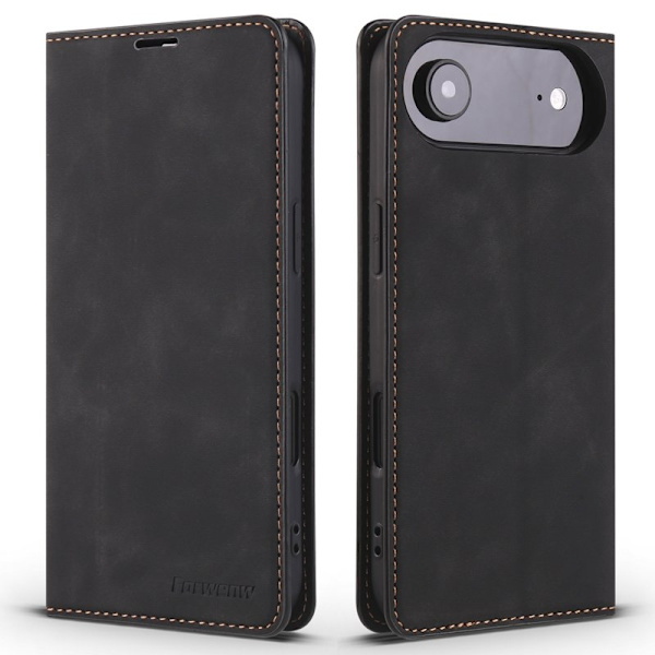 FORWENW iPhone Air Plånboksfodral Konstläder - Svart