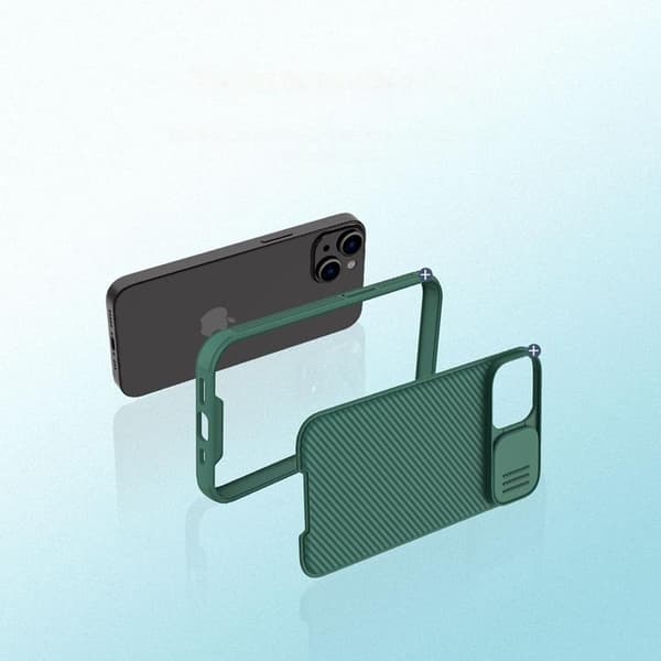 Nillkin iPhone 14 Plus -kuori CamShield Pro (PC ja TPU) - Vihreä Grön