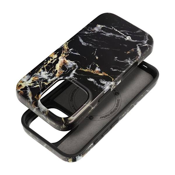 Forcell Telefontaske til iPhone 16 Plus MagSafe Mirage - Sort Marmor Black