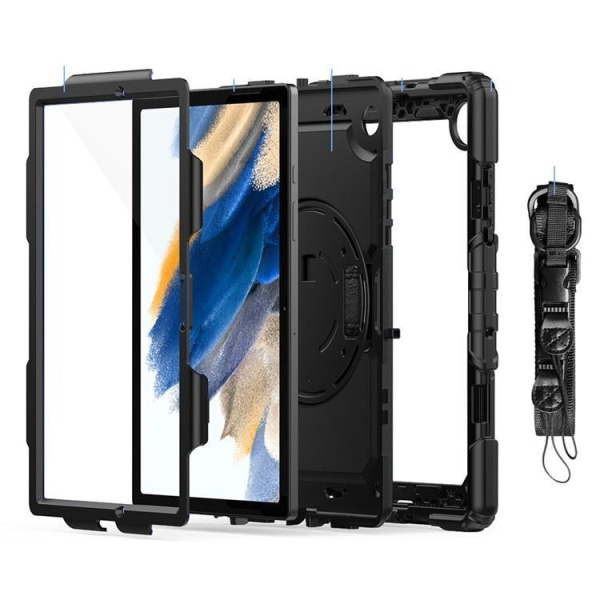 Solid 360 Skal Galaxy Tab A8 10.5 - Svart