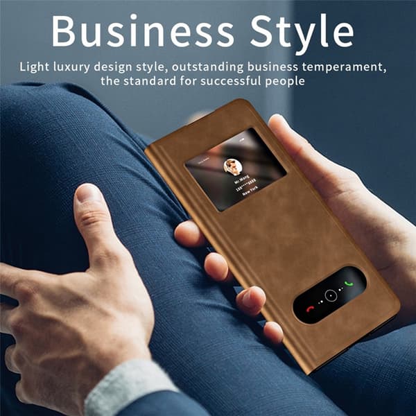 Mobilskal till Galaxy Z Fold6 View Window - Brun Brun