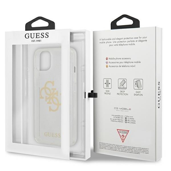 Guess Glitter 4g Big Logo Skal iPhone 13 Mini - Transparent