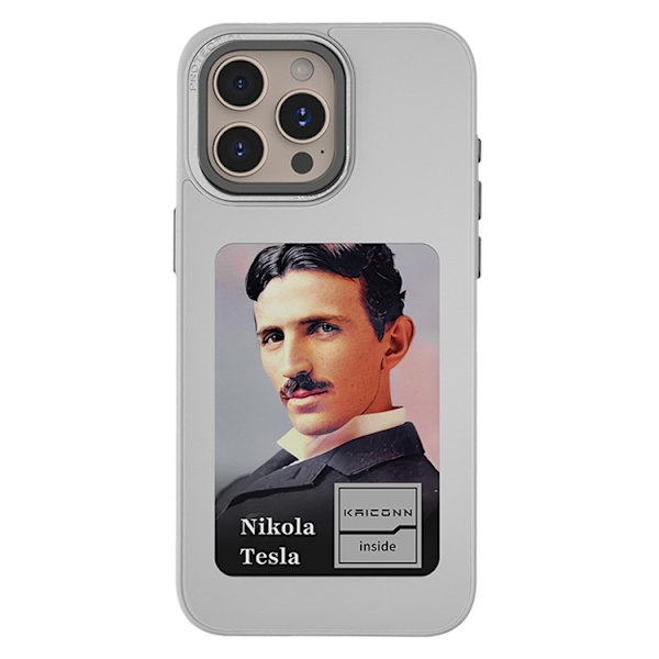 Mobilskal till iPhone 16 Pro Max E-Ink 4'' HD 4 Färger NFC - Grå Grå