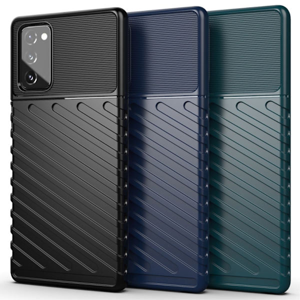 Thunder Twill Texture Skal Till Galaxy Note 20 - Blå Blå