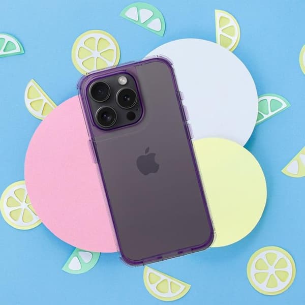 Mobilskal till iPhone 16e Matrix Clear - Ljus violett Lila