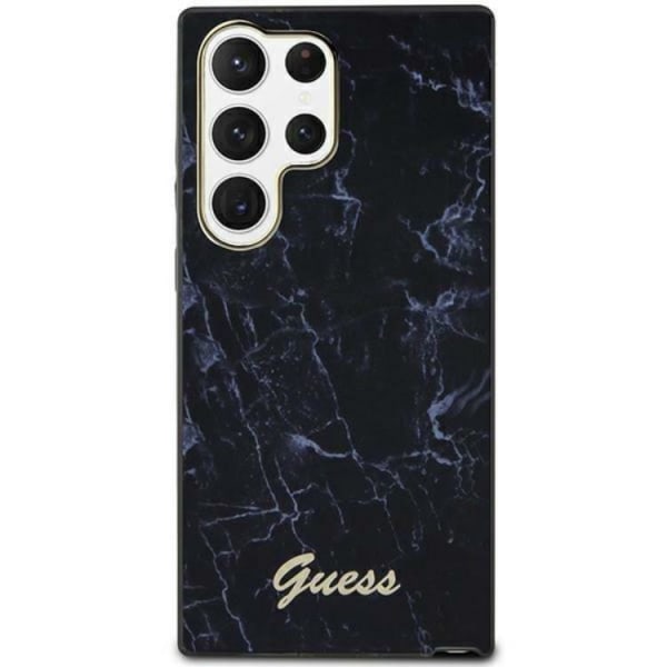 Guess Galaxy S23 Ultra Mobilskal Marble - Sort