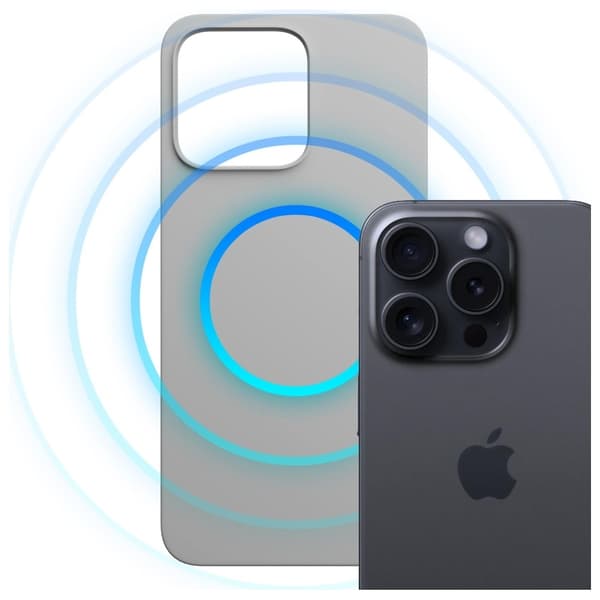 3MK telefontaske til iPhone 16 Pro MagSafe Silicone Hardy - Titanium
