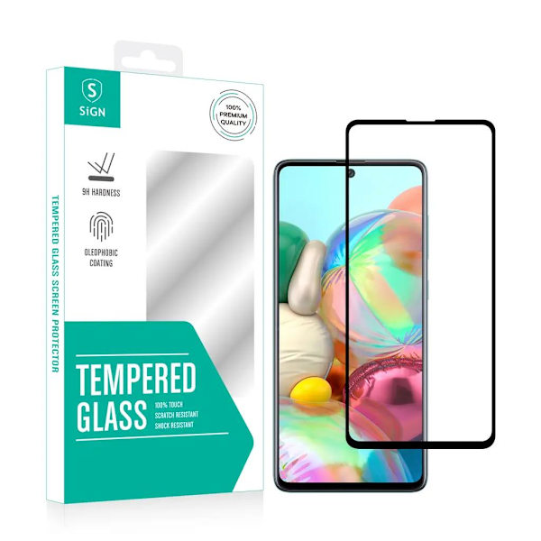 SiGN Galaxy A71 Härdat Glas Skärmskydd 2.5D