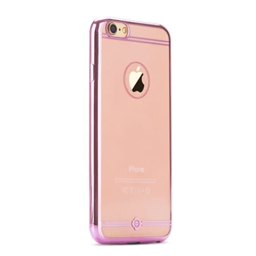 ToTu Simple Series Electroplating Flexi Skal till Apple iPhone 6(S) Plus - Rose Roséguld