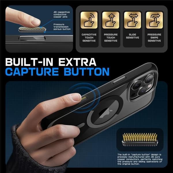 Supcase Mobilskal till iPhone 16 Pro Max Magsafe UB - Svart Svart
