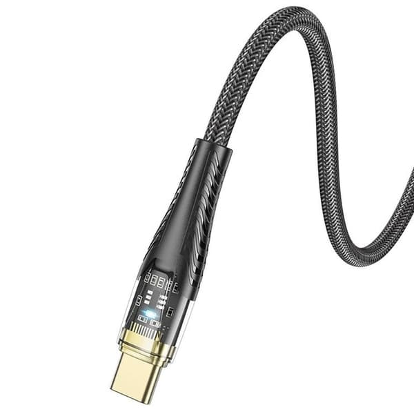 HOCO USB-A till USB-C Kabel 2.4A 1.2m U121 - Svart Svart