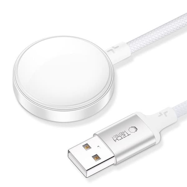 Tech-Protect trådløs oplader til Apple Watch 100cm kabel MC02 Ultraboost Vit