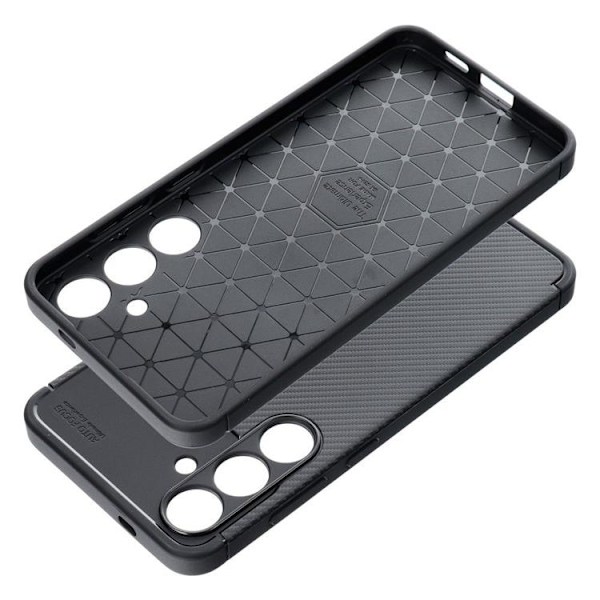 Galaxy S24 Plus Mobilskal Carbon Premium - Svart Svart
