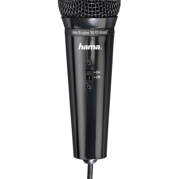 Hama Mikrofon Allround MIC-P35 3.5mm - Svart Svart