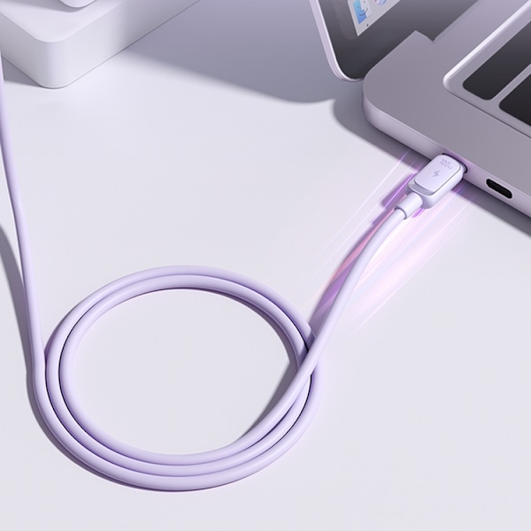 Joyroom USB-C till USB-C kabel 100W 1.2m - Lila