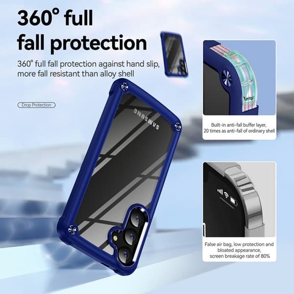Mobilskal för Samsung Galaxy S26 Plus Stötbeständig PC + TPU - Blå