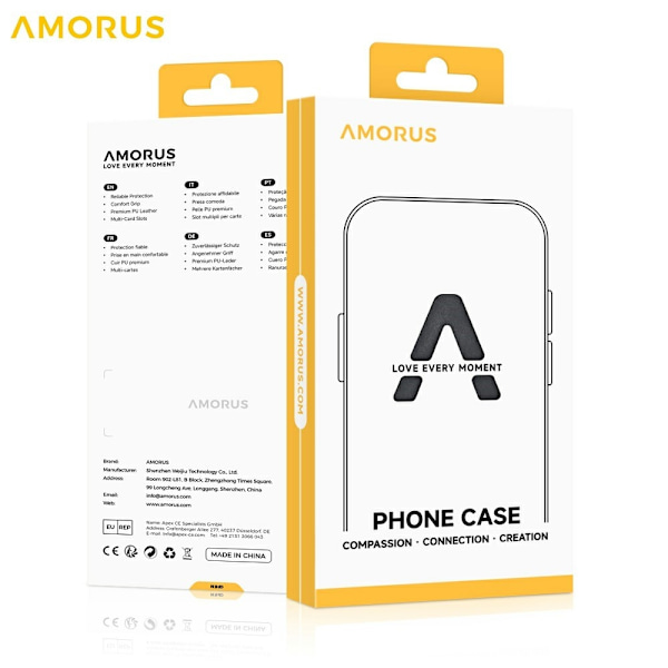 AMORUS iPhone Air Plånboksfodral MagSafe RFID-Skydd - Grön Grön