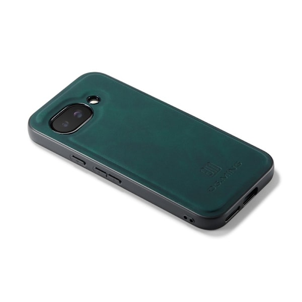 DG.MING Mobilskal till Google Pixel 9a PU Läder Hybrid Grön