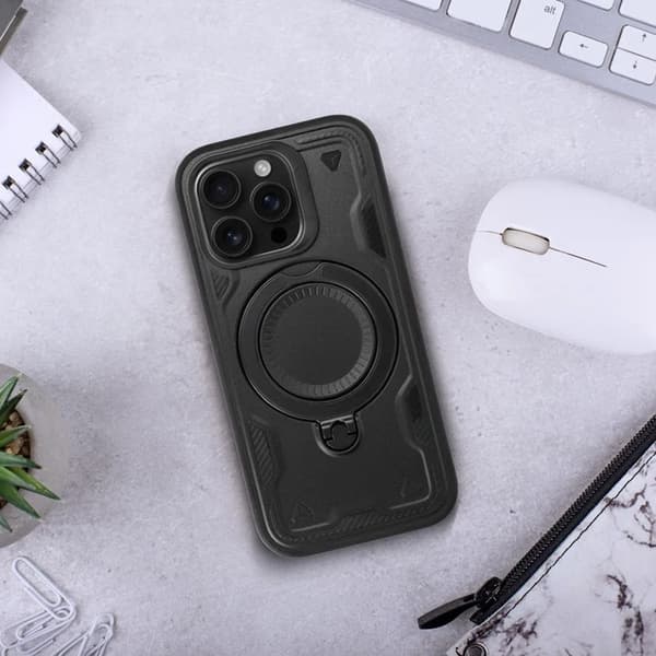 Telefontaske til iPhone 16 Plus Frost Armor - Sort Black