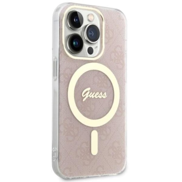 Guess iPhone 14 Pro Max Mobilskal MagSafe 4G - Rosa