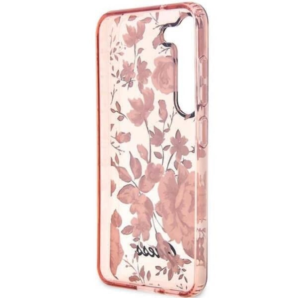 Guess Galaxy S23 Plus -puhelimen kuori Flower Collection - Pinkki