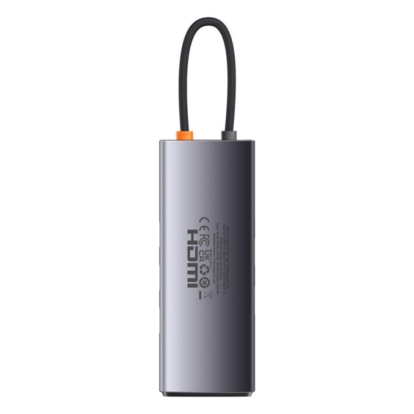 Baseus StarJoy HUB 8-Port USB-C - 3x USB-A - Grå