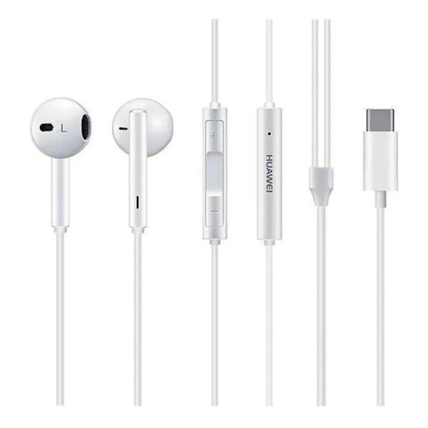 Original Stereo Headset Huawei CM33 USB-C Hvid bulk Vit