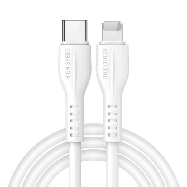 Dux Ducis Lightning till USB-C kabel - 2.4A, 1M - VIT Vit
