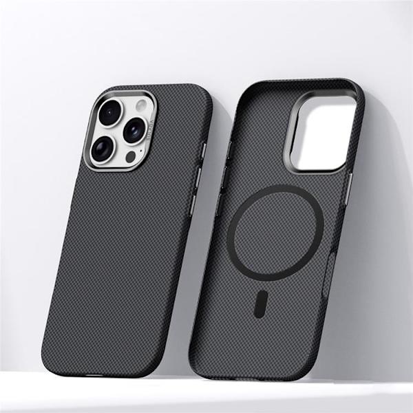 SULADA Mobilskal till iPhone 16 Pro MagSafe Grid Texture Svart