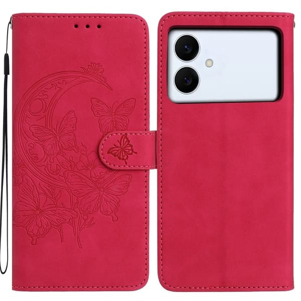 Samsung Galaxy S26 Edge Plånboksfodral Konstläder Ställ - Rosa