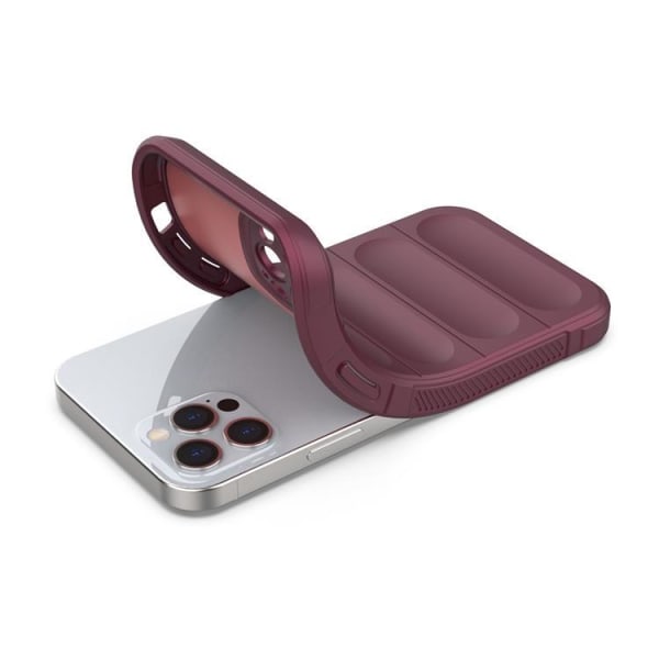 iPhone 12 Pro Cover Magic Shield Flexible Armored - Burgundy