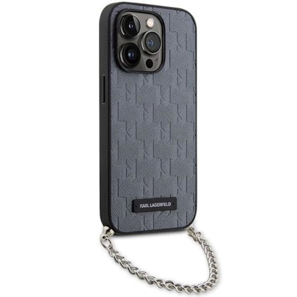 KARL LAGERFELD iPhone 14 Pro Mobilskal Monogram Chain