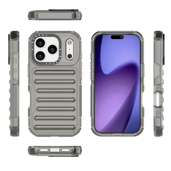 Mobilskal till iPhone 17 Pro Max Stripe Design Detachable - Grå Grå