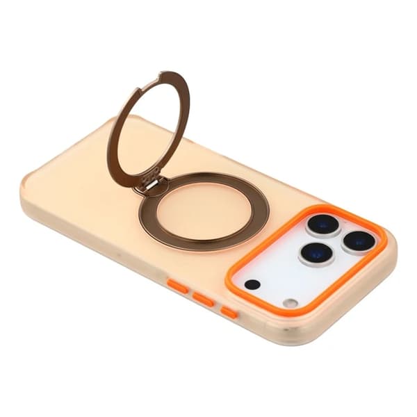 KIGC Mobilskal till iPhone 17 Pro Rotating Kickstand - Orange Orange