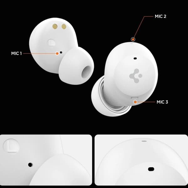 Spigen Trådløse Øretelefoner In-ear SA2401 - Hvid Vit