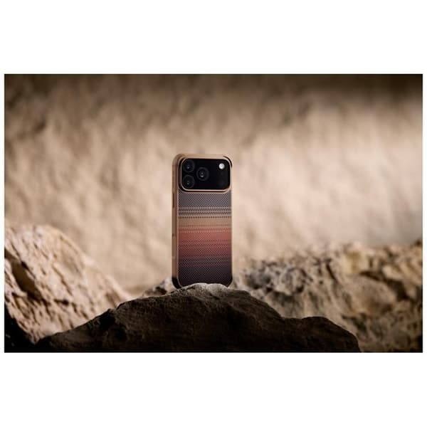 PITAKA Mobilskal till iPhone 17 Pro Max MagSafe Aramid ProGuard - Sunset Brun