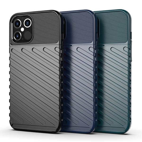 Thunder Twill Texture iPhone 12 Pro Max Skal - Blå Blue